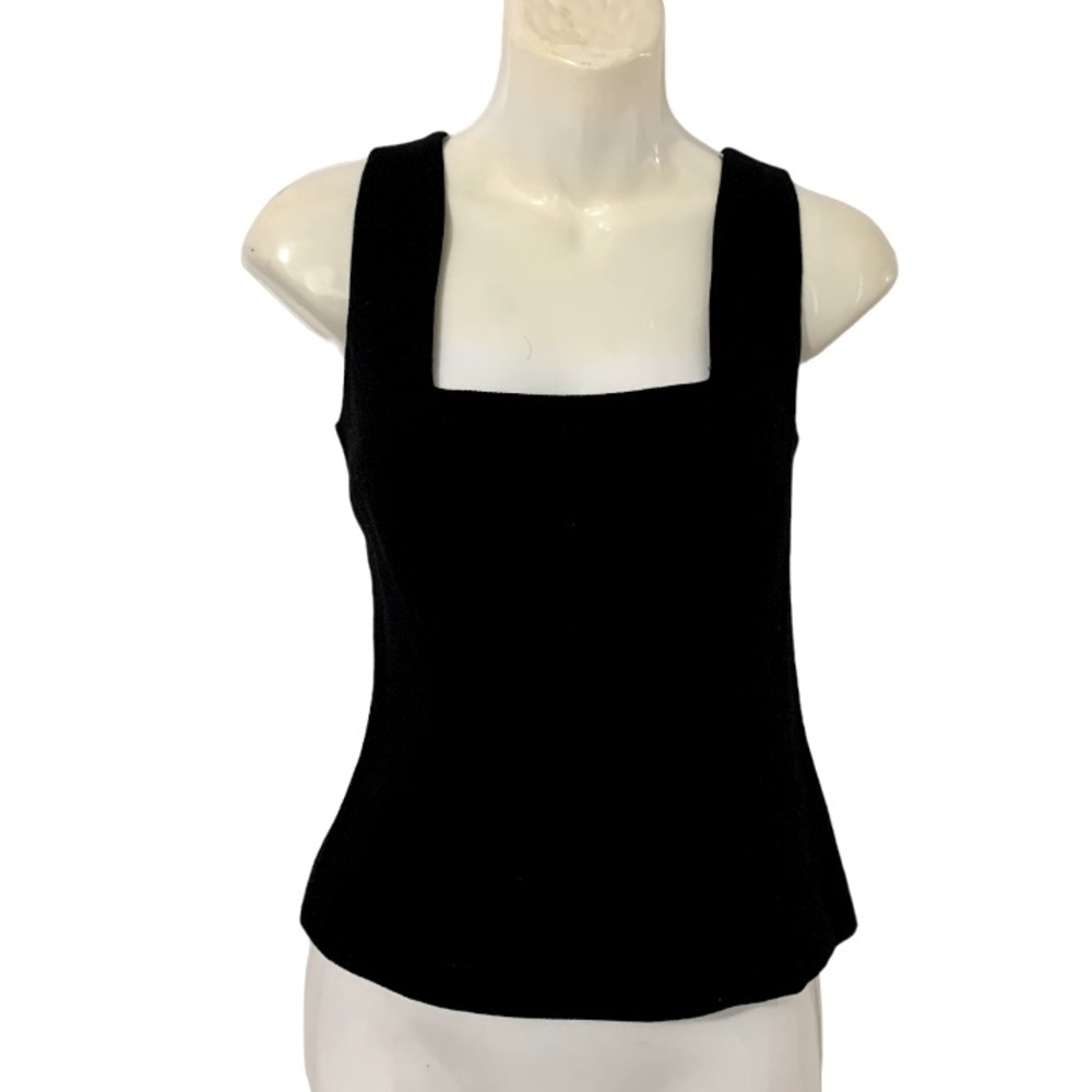 Classic Black Square-Neck Women's Tank Top
